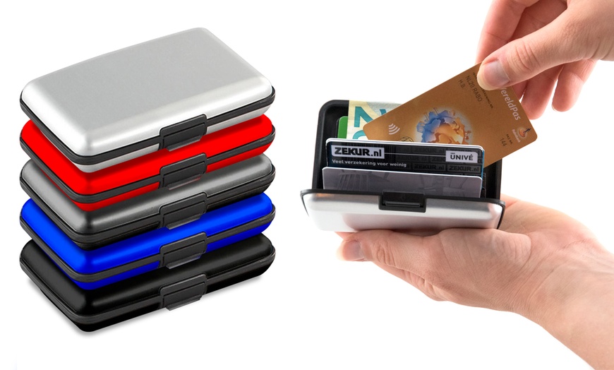 Porte Cartes Solide Aluminium Groupon Shopping