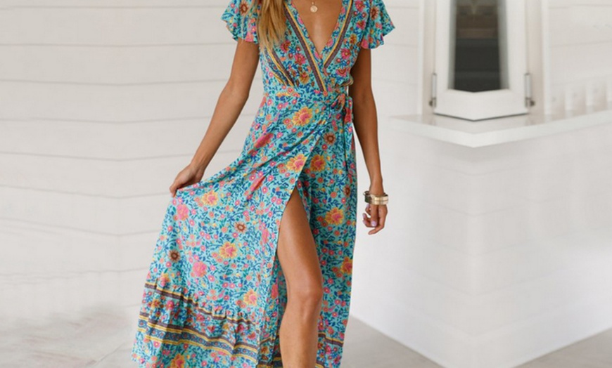 Image 9: Boho Wrap Dress