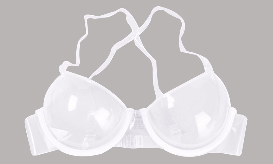 Image 2: Apricot Transparent Push-Up Bra