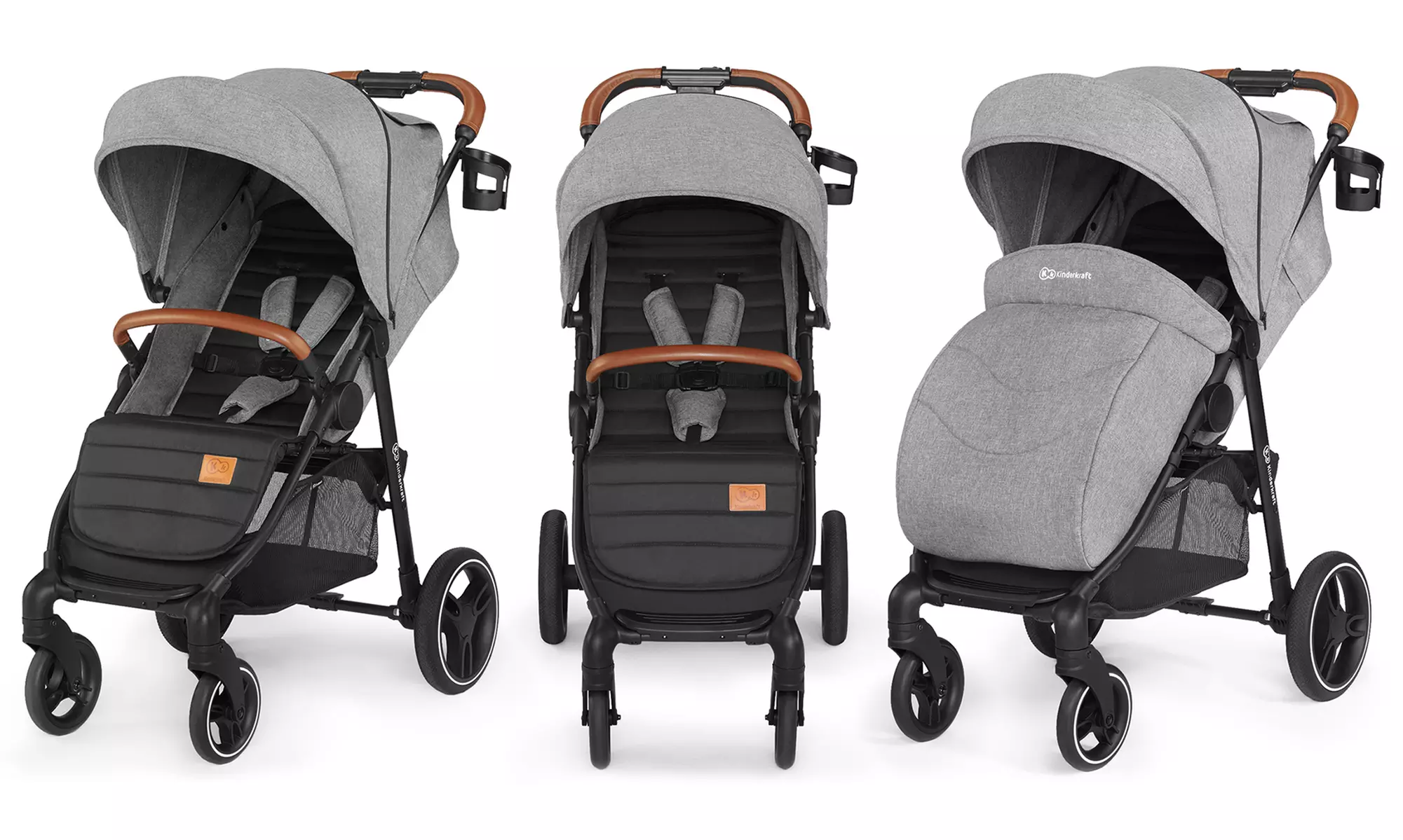 Poussette Grande 2020 de Kinderkraft avec accessoires, pliage facile. Livraison offerte - Primary Image