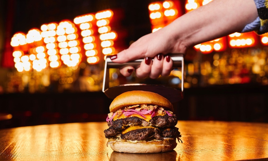 Image 1: Burger Bottomless Brunch for Two at Coyote Ugly Saloon