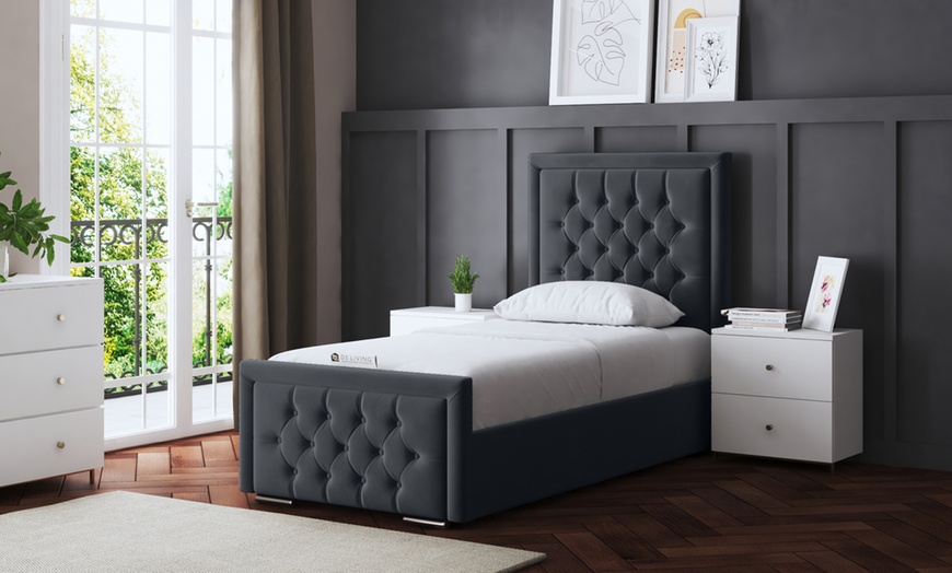 Image 18: Allegra Upholstered Bed with Optional Mattress