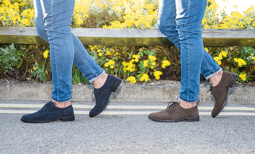 Image 2: Men's Redfoot Suede Derby Shoes