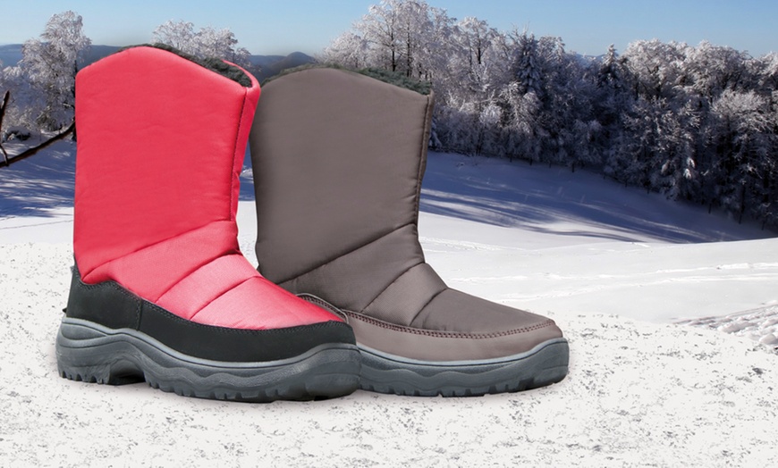 Image 1: Women's Fleece Lined Winter Boots