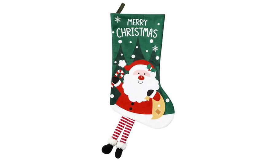 Image 5: Christmas Hanging Stockings Decoration