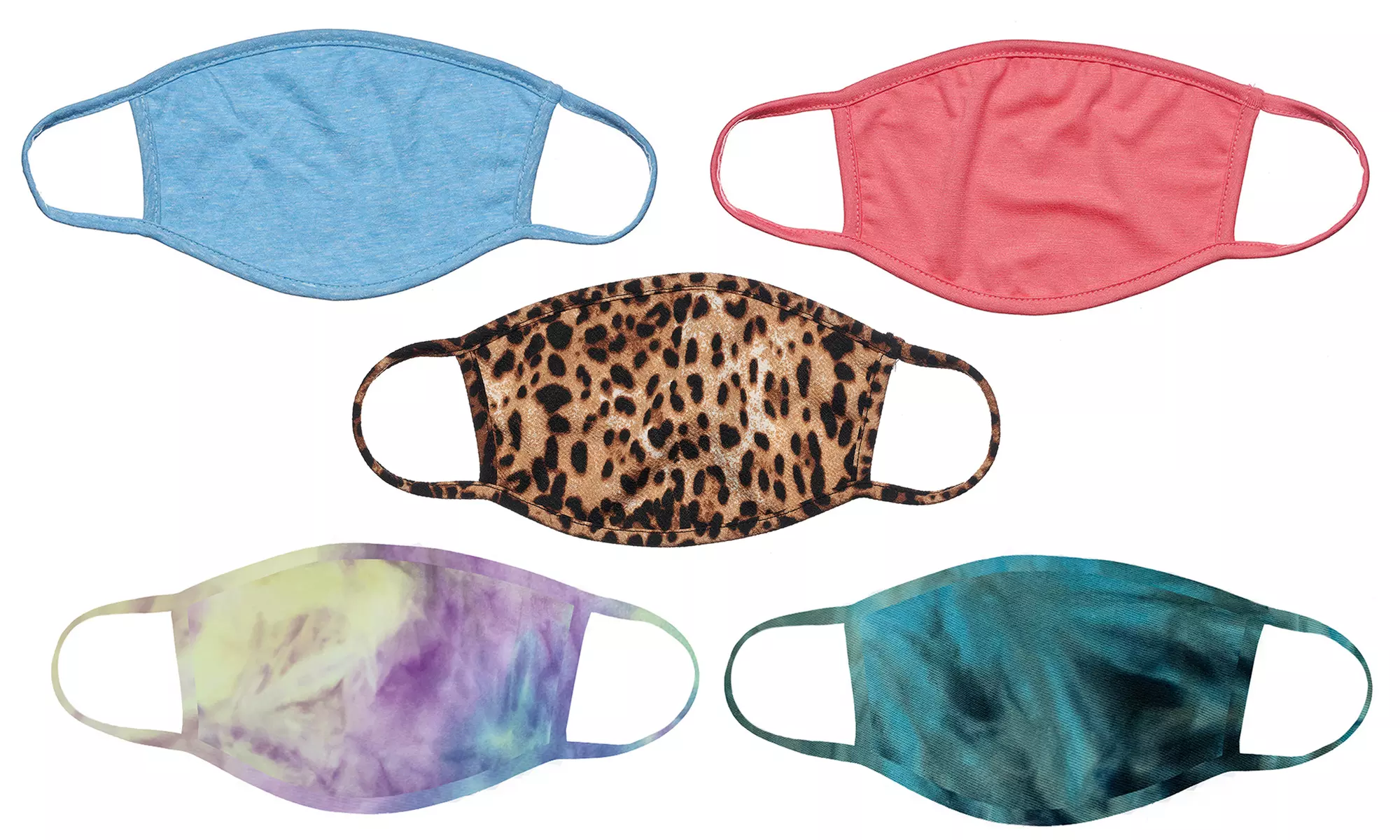 Assorted Printed Fabric Non-Medical Face Masks (3- or 4-Pack) - Primary Image