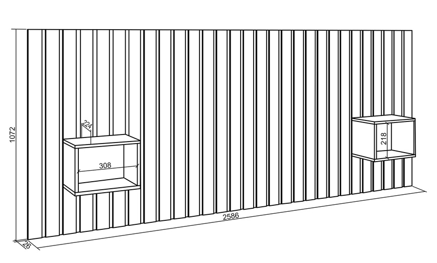 Image 26: Hoofdbord voor het bed