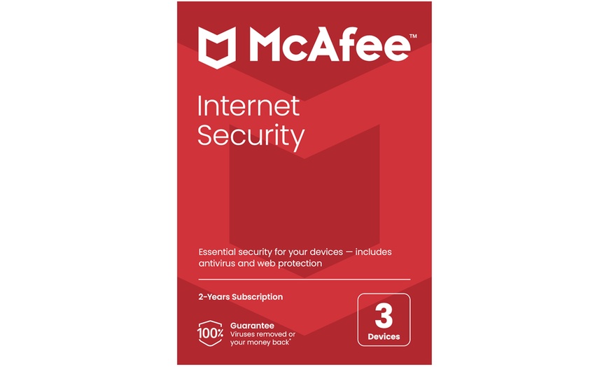 Image 1: McAfee Internet Security for 2 Years on 3 Devices