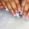 Image 1: Acrylic Full Set with Optional Gel Pedicure or Gel Mani & Pedi