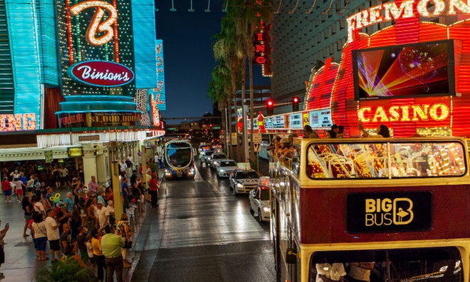 Adults-Only Panoramic Night Tour with Welcome Drink from Big Bus Tours