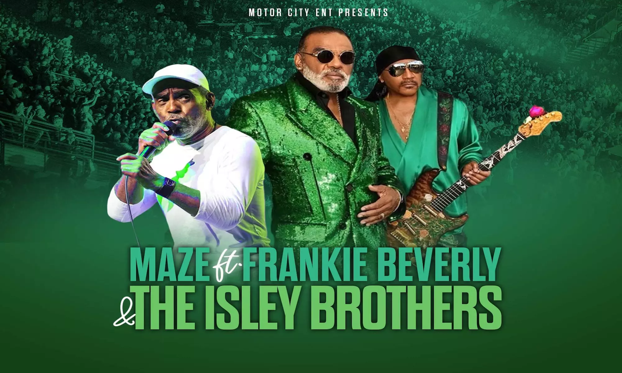 MAZE ft. Frankie Beverly & The Isley Brothers on January 13, 2023 at 7:30 p.m. - Primary Image