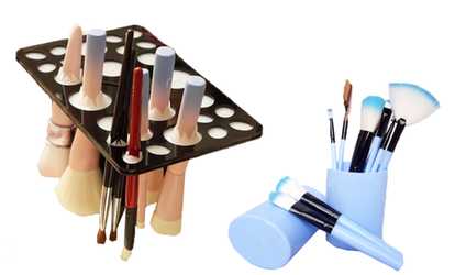 12 Makeup Brushes with Holder