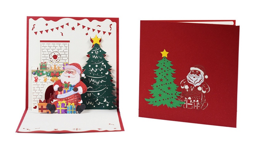 Image 5: 3D Merry Christmas New Year Pop-Up Card