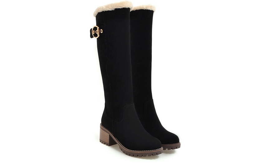 Image 3: Women's Warm Tall Shaft Boots 