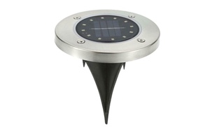 One or Four Solar Ground Lights with 12 LEDs