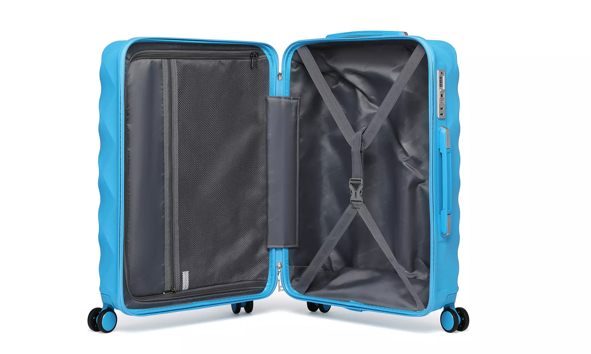 Valise en ABS et polycarbonate avec design élégant en losange