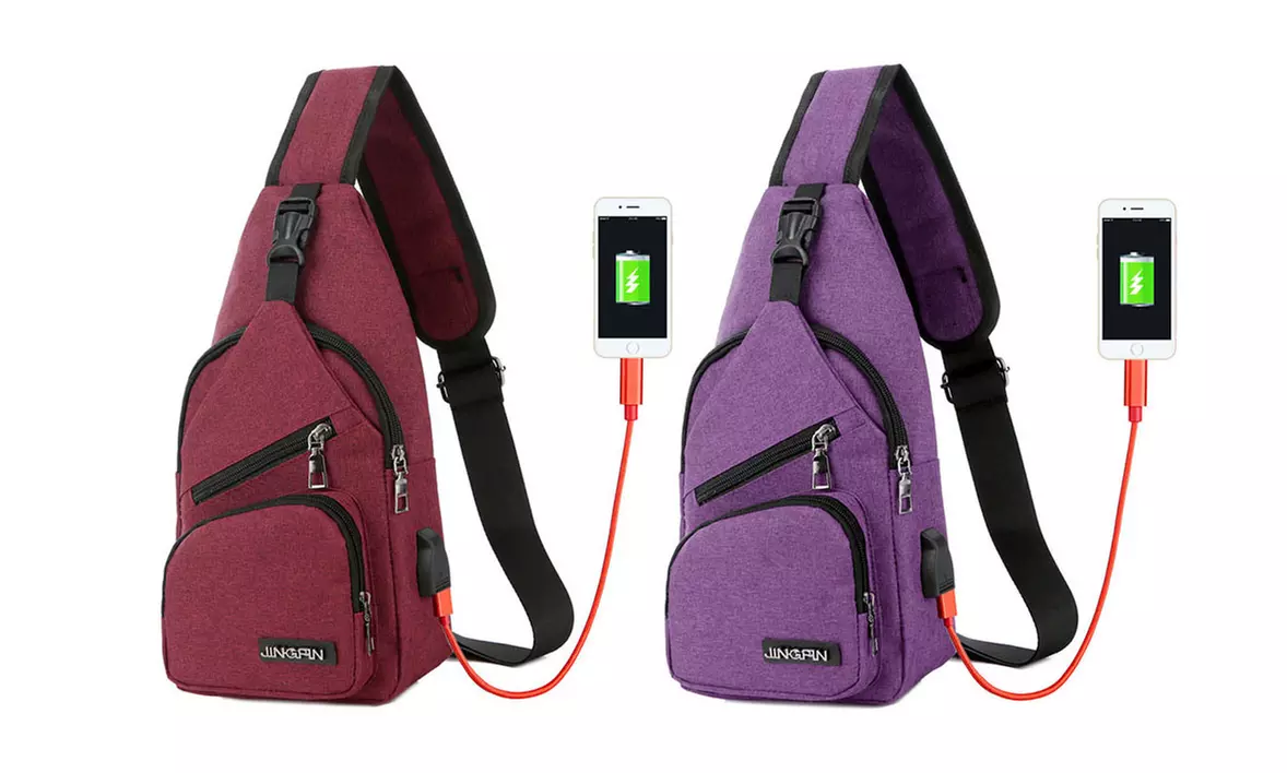 Sac en bandoulière avec port USB
