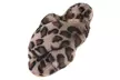 Womens Faux Fur Cross Slide Slippers Warm Memory Foam Indoor Outdoor Shoes - Second Medium