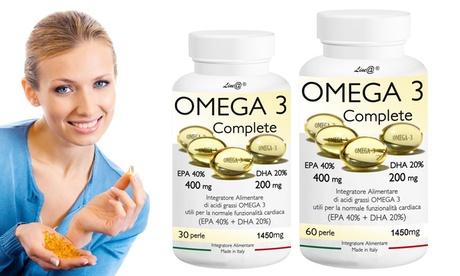 Fino a 720 capsule di Omega 3 Lineadiet per il controllo del metabolismo e il benessere dell'organismo