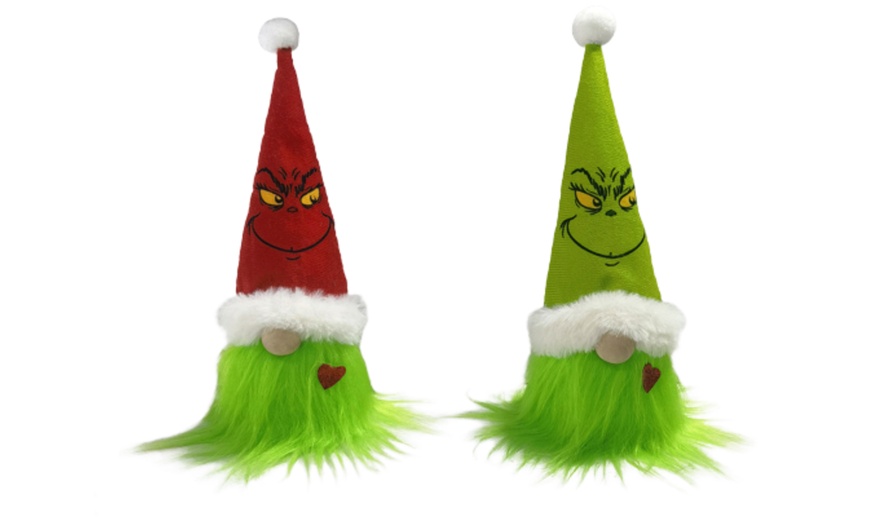 Image 2: Grinch Faceless Standing Doll Decoration