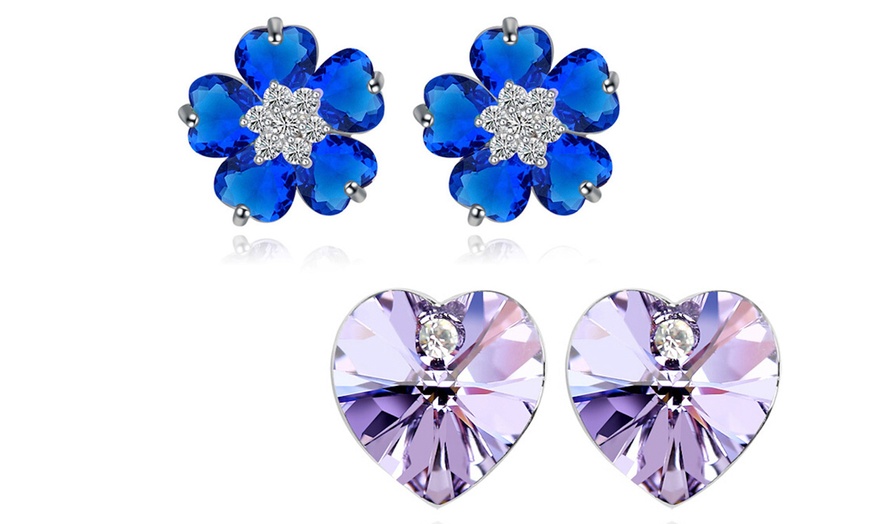 Image 20: Boucles d'oreilles fleur ou cœur