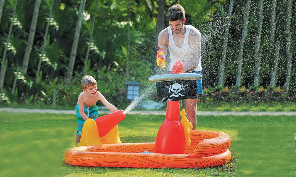 Pirate Ship Splash Pool for Kids - Primary Image