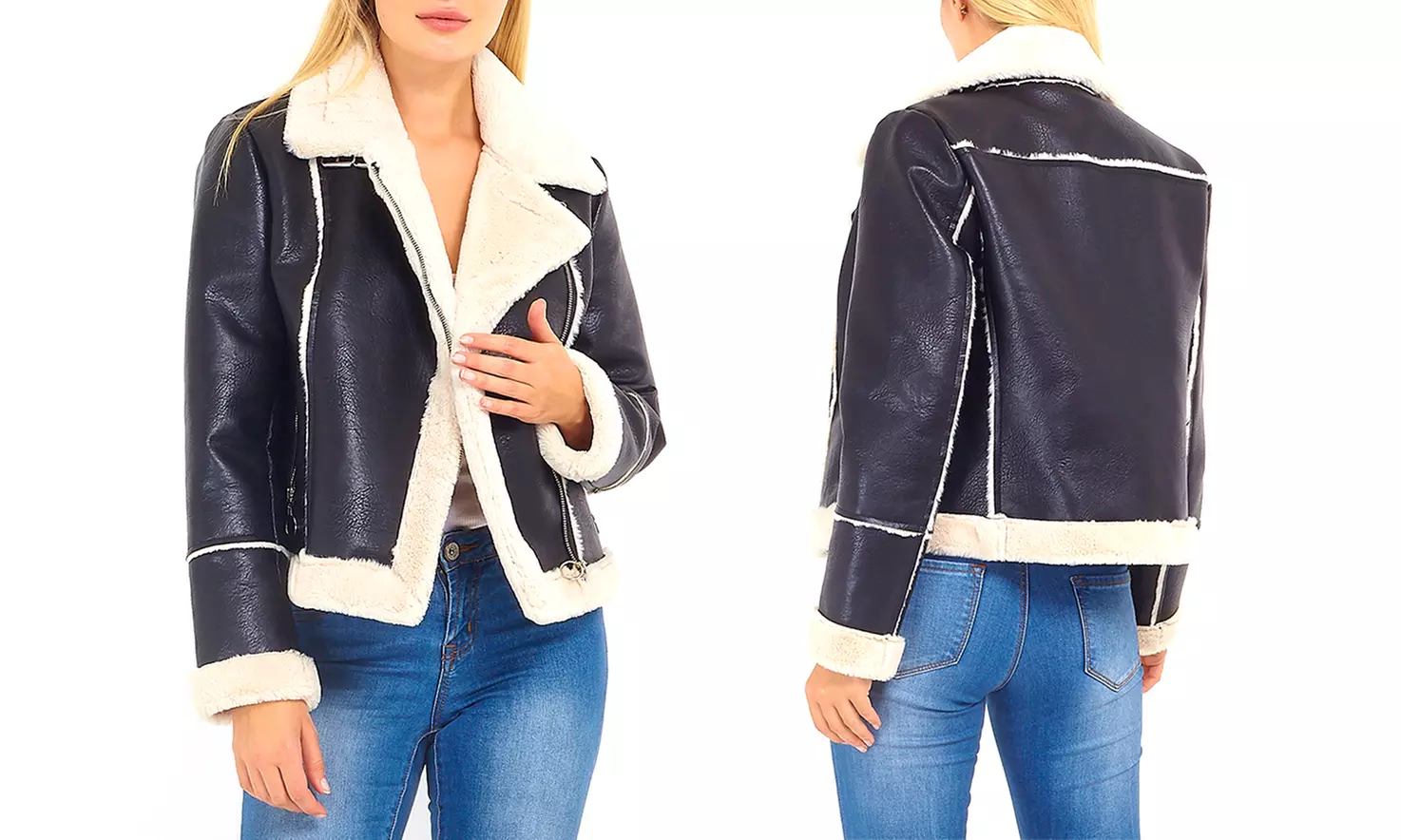 Giacca da motociclista da donna Brave Soul Women disponibile in 5 taglie - Primary Image