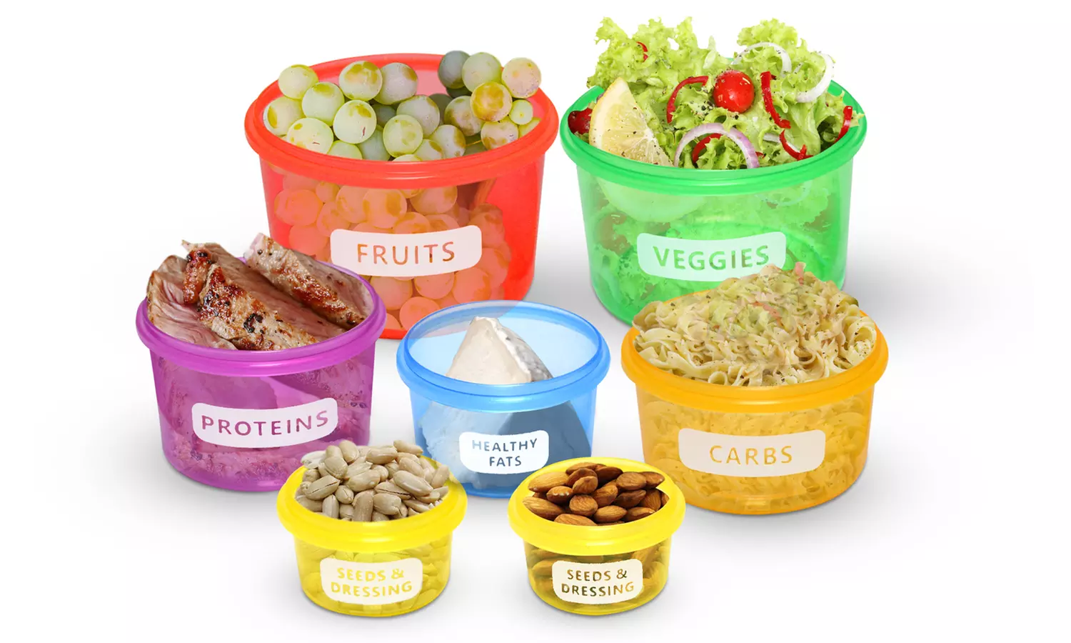 BPA-Free Portion-Control Small Container Set (14-Piece) - Primary Image
