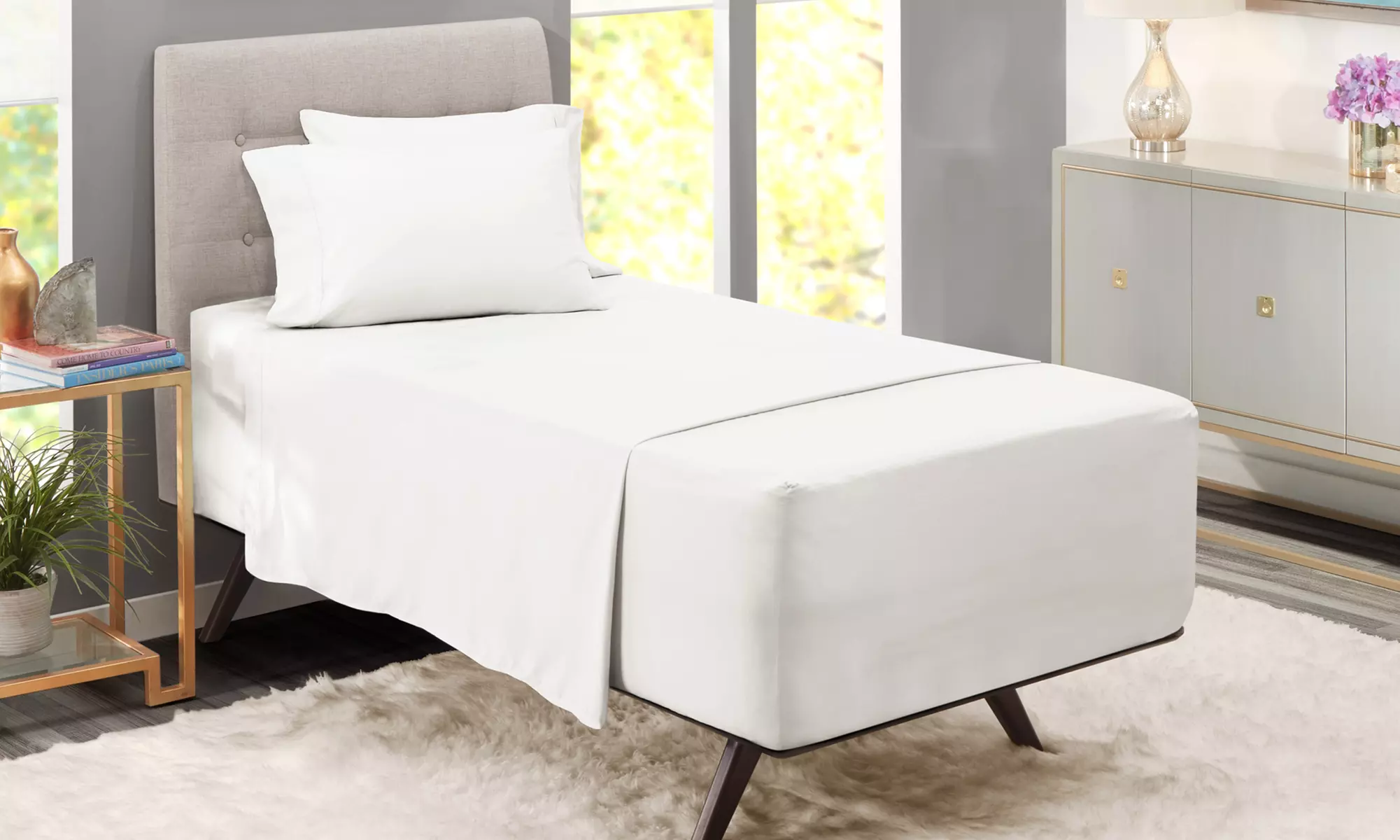 Nestl Extra Deep Pocket Sheets - 18-24 Inch Fitted Bed Sheet Set - 6 Piece