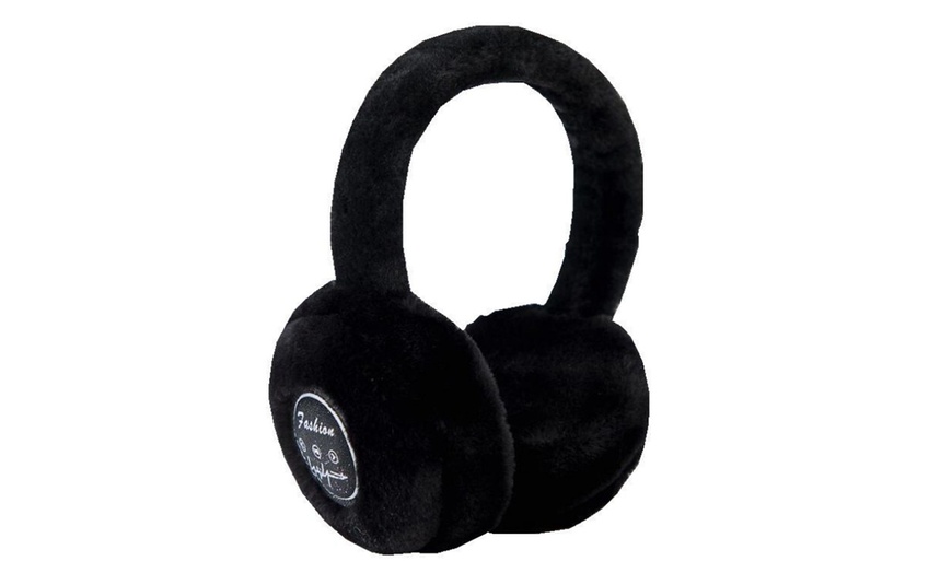 Image 2: Wireless Bluetooth Over The Ear Headphone Earmuffs