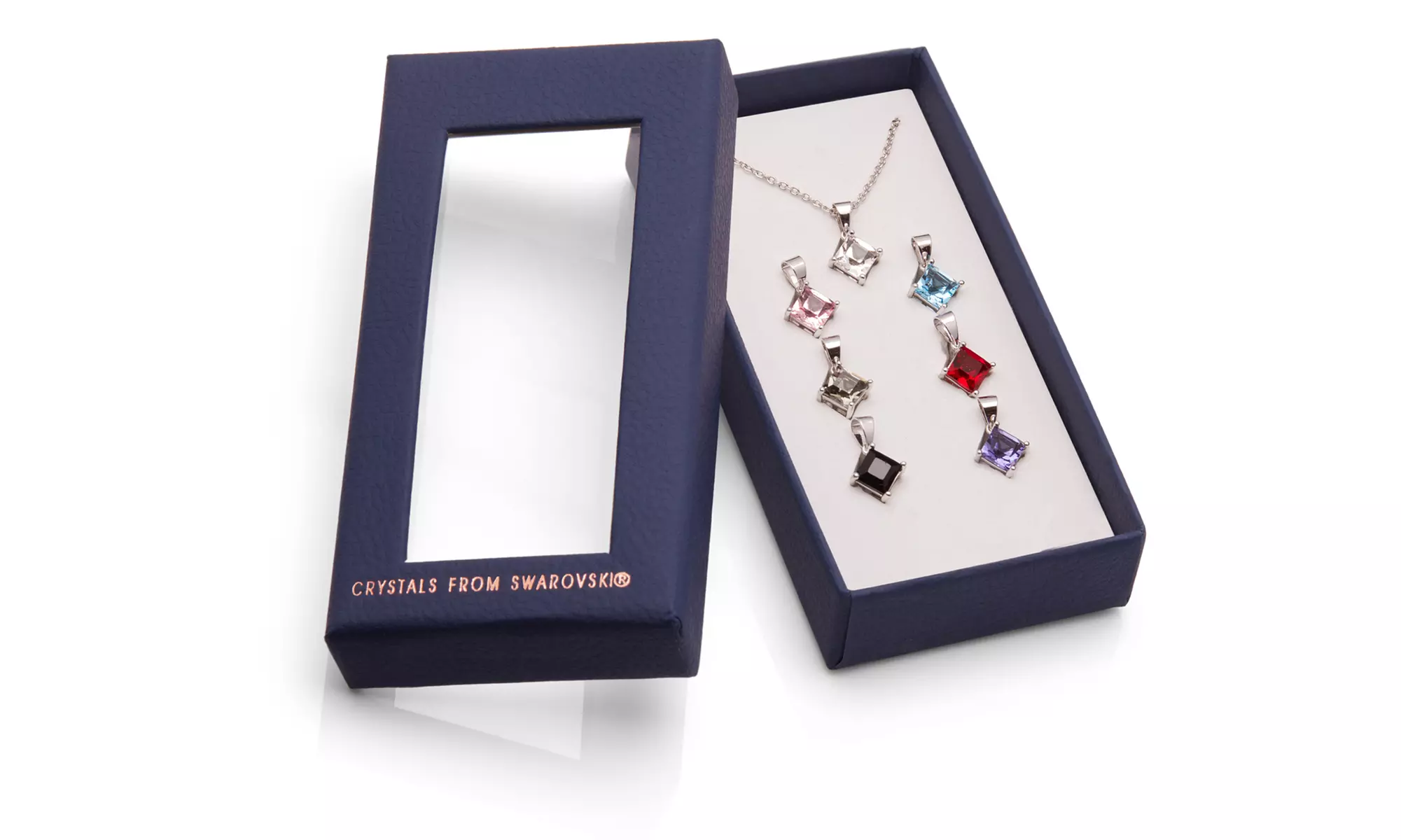 Lot de 7 colliers pendentifs ornés de cristaux Swarovski® - Primary Image