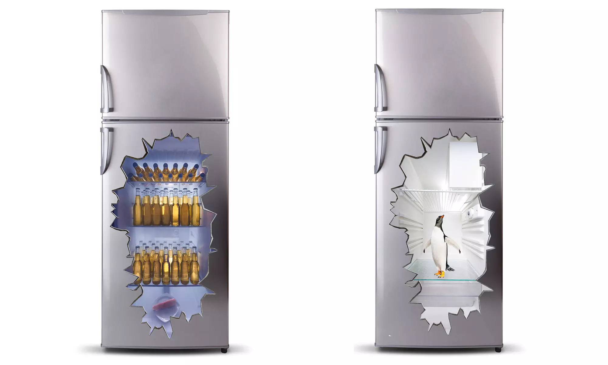 3D-Kühlschrank-Aufkleber 50 x 100 cm, verschiedene Modelle zur Auswahl - Primary Image