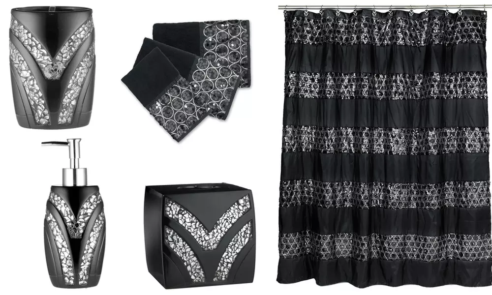 Sinatra Black Bath Accessories - Primary Image