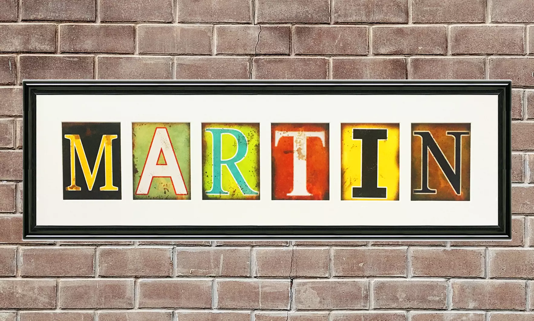 Custom-Framed Colorful Personalized Keepsake from Sticks & Stones (Up to 57% Off) - Primary Image