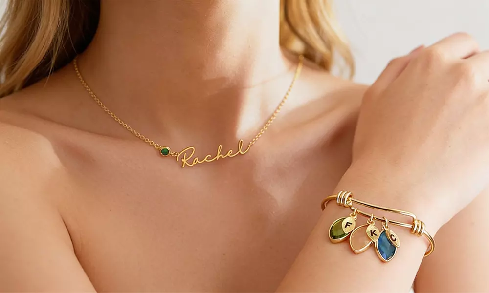 Custom Mother's Day Necklace or Bracelet with Multiple Options