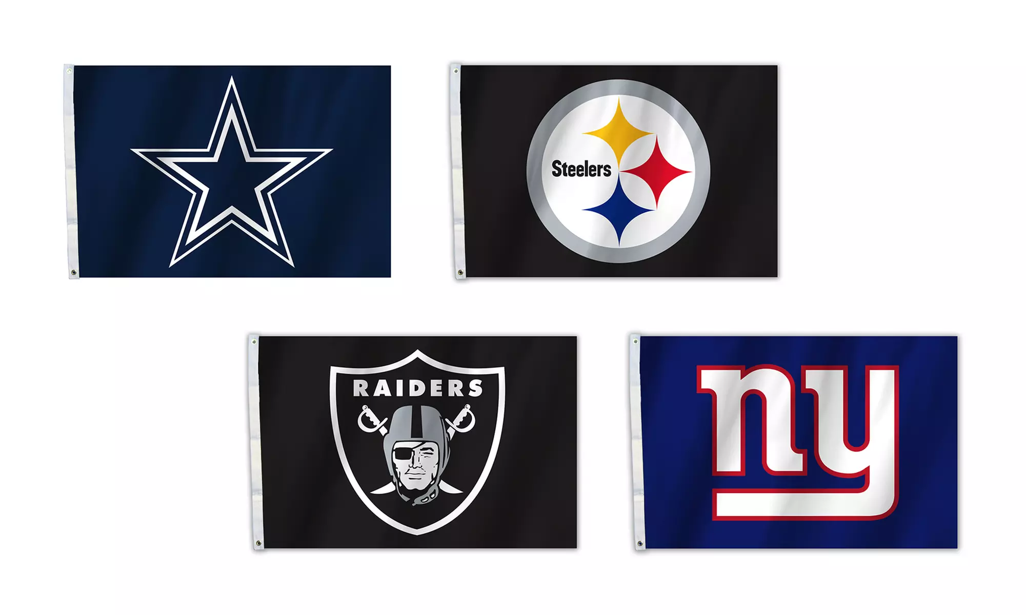 NFL Logo Flags with Grommets (2'x3') - Primary Image