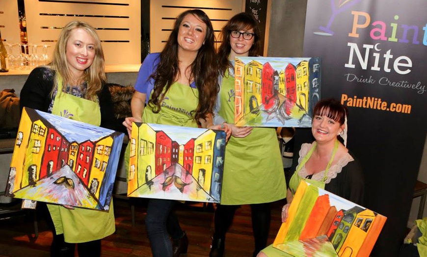 Image 1: Paint Nite Social Painting Event