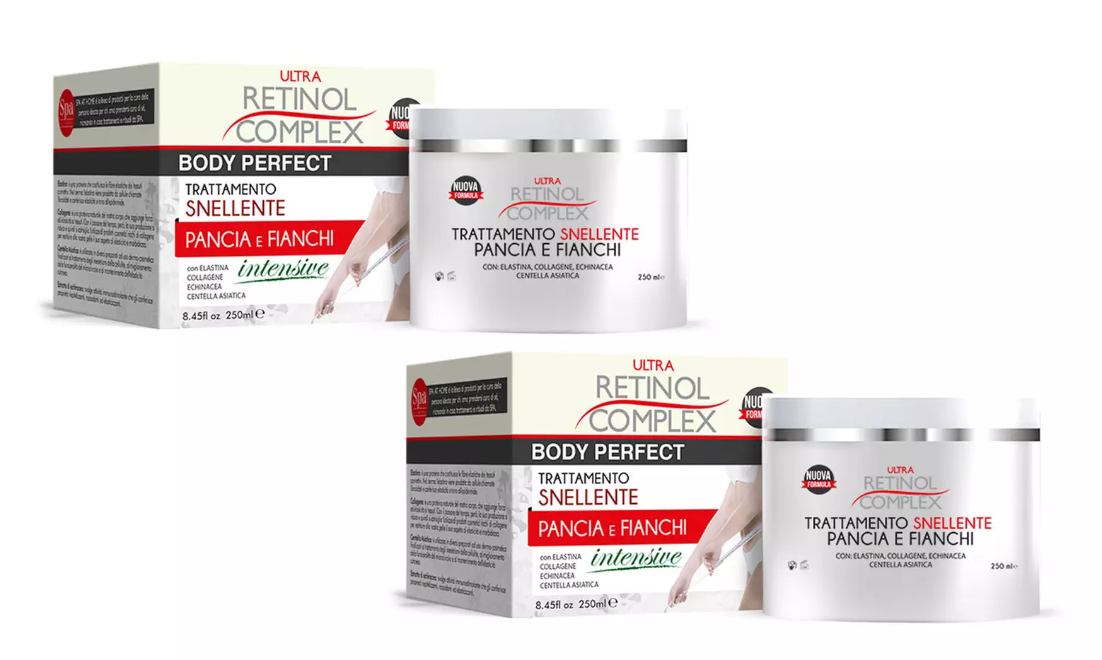 1 o 2 creme per il corpo Retinol Complex