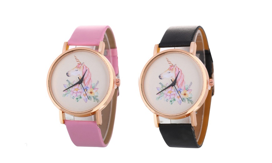 Image 7: Women's Unicorn Watch