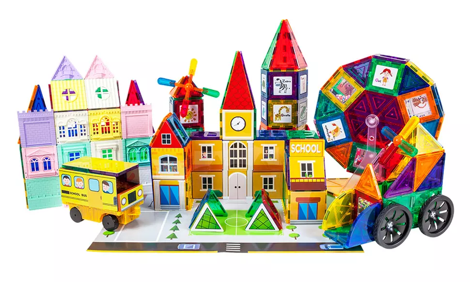 PicassoTiles 3D Magnetic Building Block Set (120-. 200-. or 300-Piece) - Primary Image