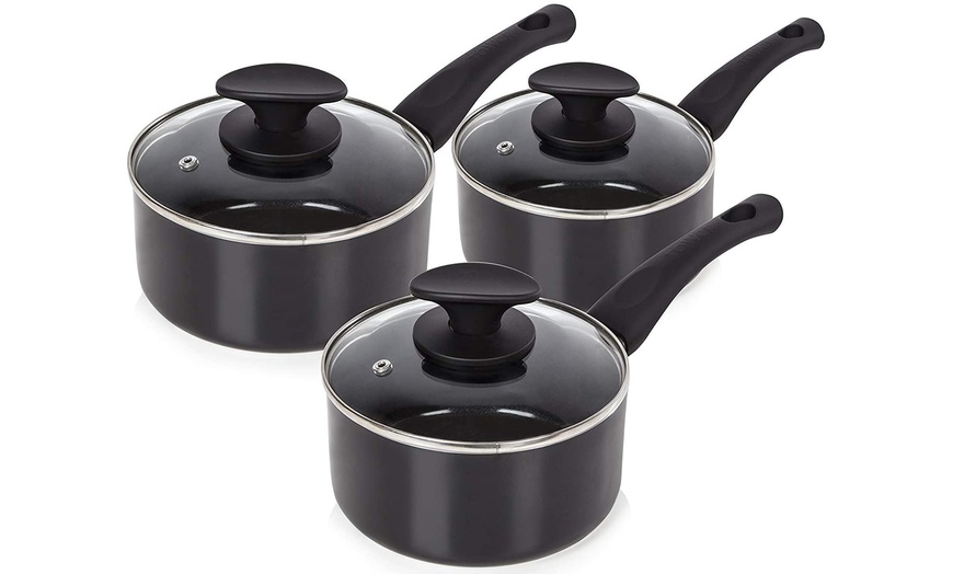 Image 3: Tower Ceramic 4-Piece Pan Set