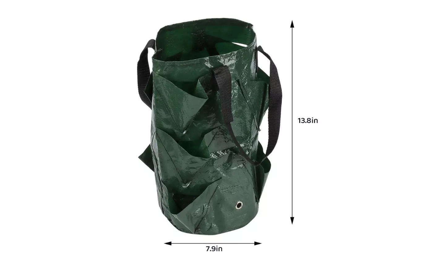 3 Gallon Strawberry Grow Bag Strawberry Plant Bag with 8 Side Planting Pockets