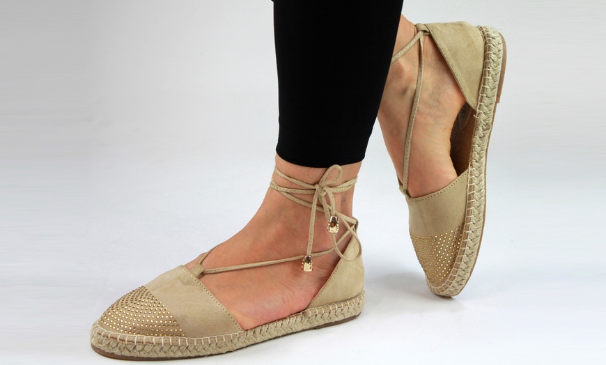 Image 5: Women's Lace-Up Espadrilles