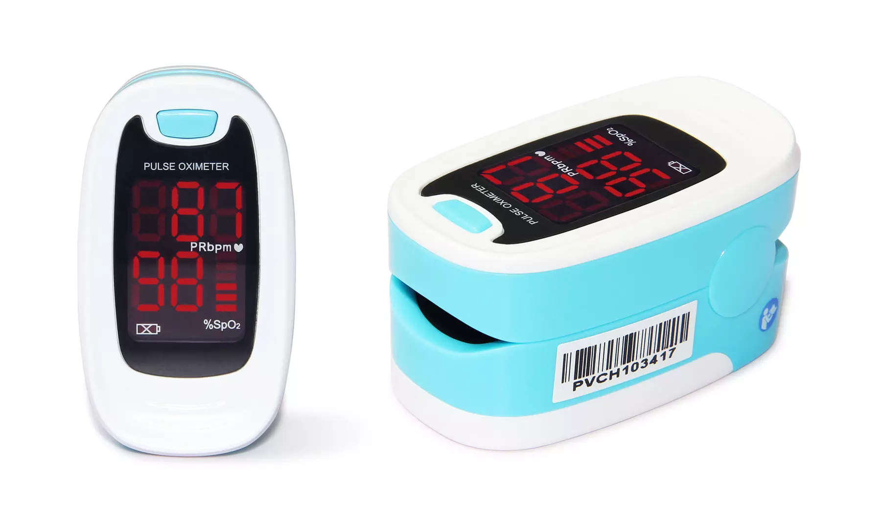 Finger Pulse Oximeter Blood Oxygen Saturation Patient Monitor - Primary Image