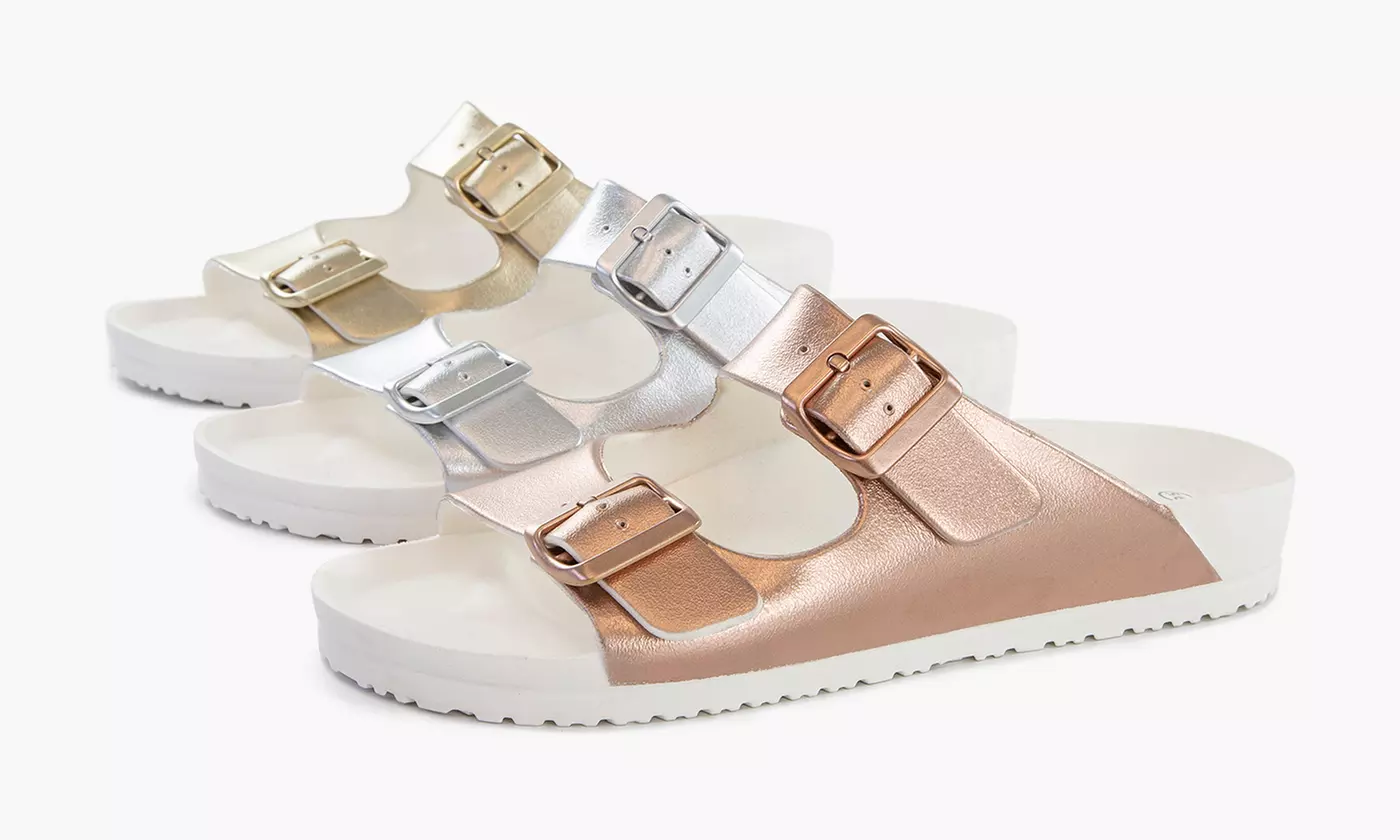 Sandales métalliques pour femmes - Primary Image