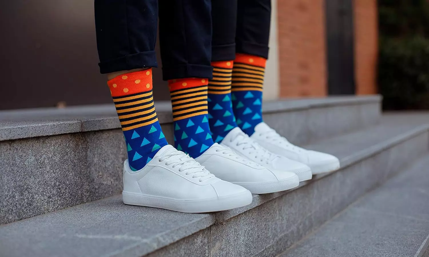 1, 4 of 8 paar sokken met geopatroon