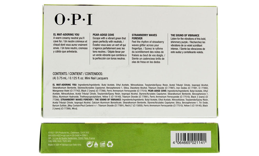 Image 3: Opi Malibu Collection Nail Polish Mini Gift Set or Gift Set with Bag