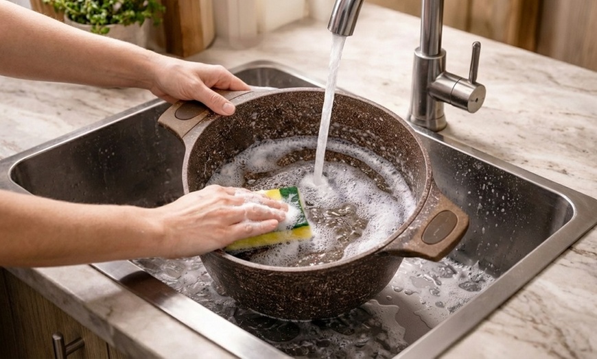 Image 36: Cocotte avec couvercle, batterie de cuisine de 6 ou 13 pièces