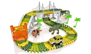 Create-a-Track Jurassic Dino World Track Playset