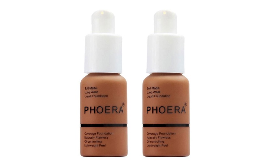 Image 27: Phoera Full Coverage Make-Up Foundation 30ml